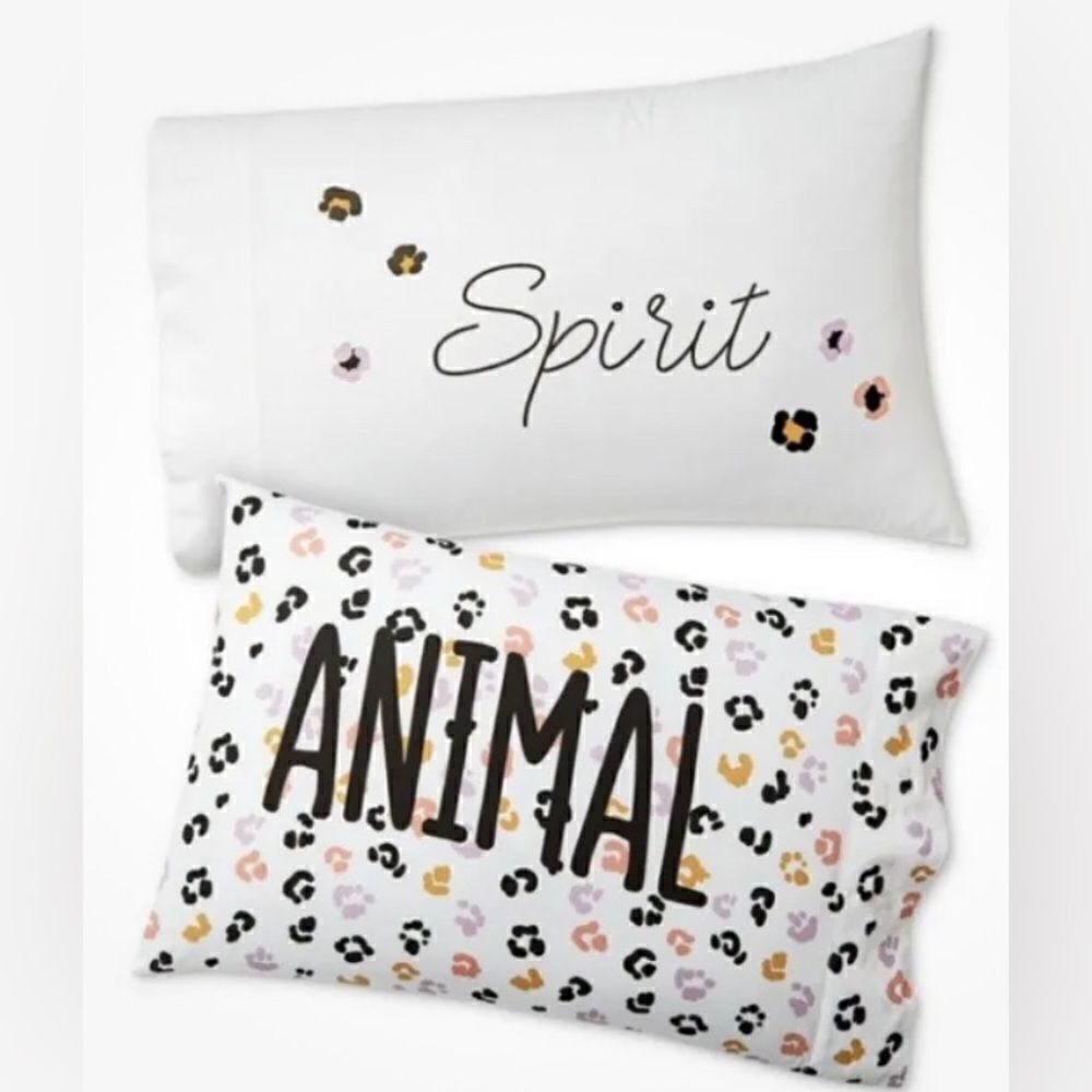 Martha Stewart Collection WHIM  "Spirit Animal" Pillowcase PAIR - STANDARD